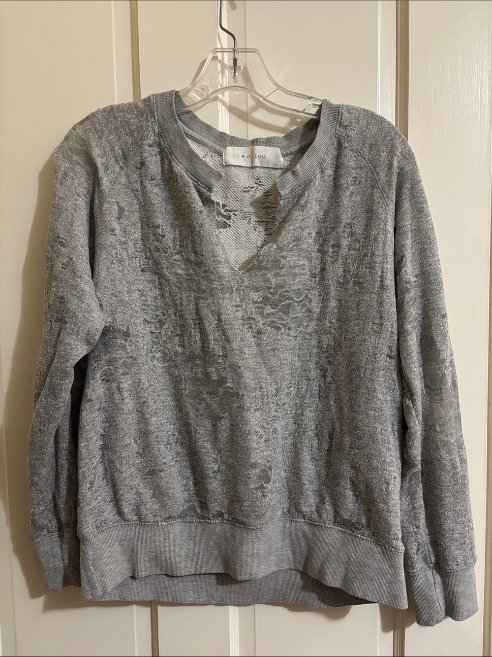 IRO jeans distressed sweatshirt large